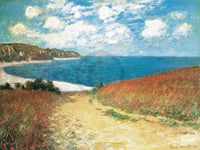 Claude Monet  Meadow Road to Pourville 1882 affiche art 80x60cm | Yourdecoration.fr