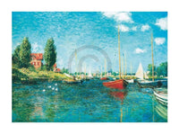 Claude Monet  Red Boats affiche art 80x60cm | Yourdecoration.fr