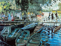 Claude Monet  Bathers at la Grenouillers affiche art 80x60cm | Yourdecoration.fr