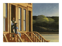 PGM Edward Hopper Sunlight on Brownstones affiche art 40x30cm | Yourdecoration.fr