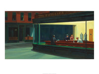 Edward Hopper Nighthawks affiche art 80x60cm | Yourdecoration.fr