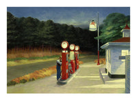 PGM Edward Hopper Gas affiche art 40x30cm | Yourdecoration.fr