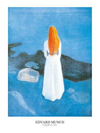 Edvard Munch  Young girl on a Jetty affiche art 60x80cm | Yourdecoration.fr