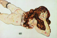 Egon Schiele  Nudo di ragazza affiche art 90x60cm | Yourdecoration.fr