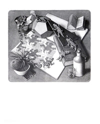 M. C. Escher  Reptilien affiche art 55x65cm | Yourdecoration.fr