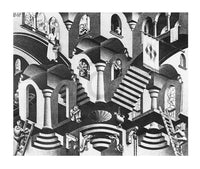 M. C. Escher  Konkav und Konvexe affiche art 65x55cm | Yourdecoration.fr