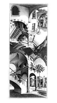 M. C. Escher  Oben und Unten affiche art 45x79cm | Yourdecoration.fr