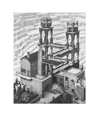M. C. Escher  Wasserfall affiche art 55x65cm | Yourdecoration.fr