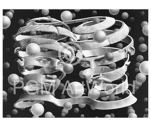M. C. Escher  Band ohne Ende affiche art 65x55cm | Yourdecoration.fr