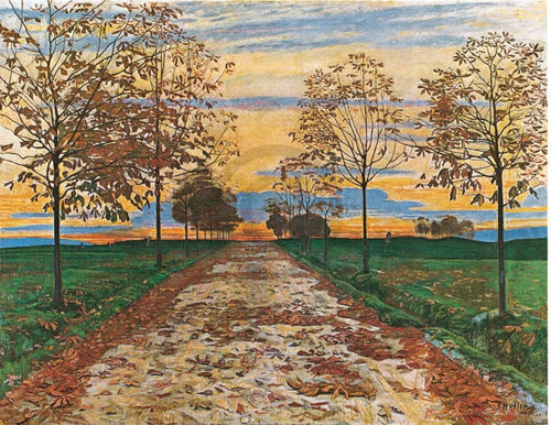 Ferdinand Hodler  Herbstabend 1892 affiche art 60x48cm | Yourdecoration.fr