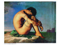 Hippolyte Flandrin  Young Man Nude affiche art 80x60cm | Yourdecoration.fr