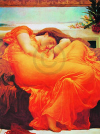 Lord Frederick Leighton  Flaming June affiche art 60x80cm | Yourdecoration.fr