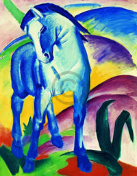 Franz Marc  Blaues Pferd I affiche art 70x90cm | Yourdecoration.fr