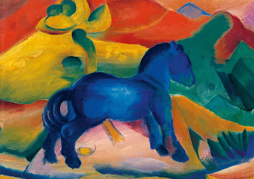 PGM Franz Marc Blaues Pferdchen affiche art 30x21cm | Yourdecoration.fr