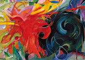Franz Marc  Kämpfende Formen affiche art 29.7x21cm | Yourdecoration.fr
