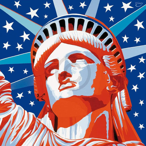 Vladimir Gorsky  Statue of Liberty affiche art 85x85cm | Yourdecoration.fr