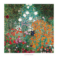 Gustav Klimt  Giardino fiorito affiche art 70x70cm | Yourdecoration.fr
