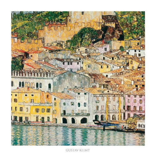 Gustav Klimt  Malcesine affiche art 70x70cm | Yourdecoration.fr