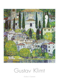 Gustav Klimt  Kirche in Cassone affiche art 70x100cm | Yourdecoration.fr