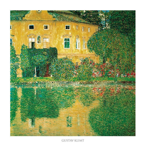 Gustav Klimt  Schlosskammer on Attersee affiche art 70x70cm | Yourdecoration.fr