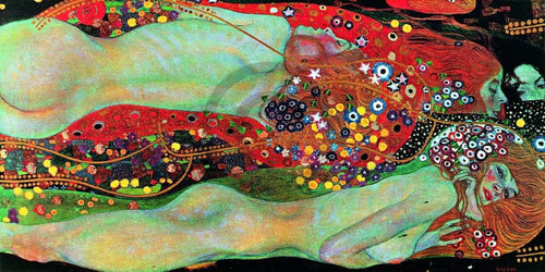 Gustav Klimt  Wasserschlangen II affiche art 100x50cm | Yourdecoration.fr