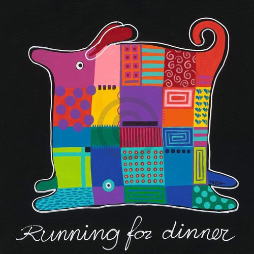 Hope  Running for dinner affiche art 50x50cm | Yourdecoration.fr
