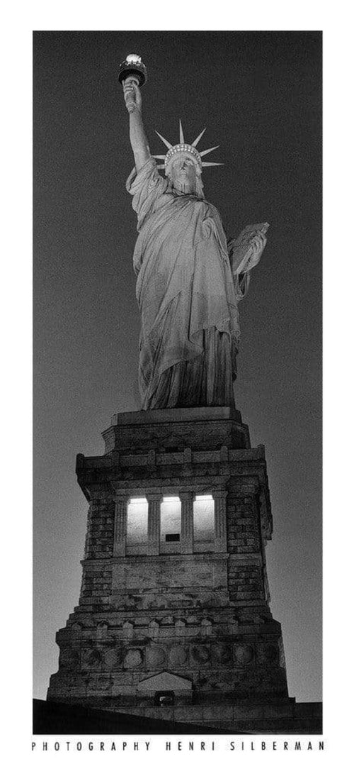 Henri Silberman  Statue of Liberty affiche art 22x50cm | Yourdecoration.fr