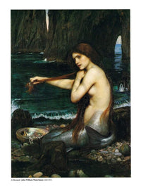 John William Waterhouse  A Mermaid affiche art 60x80cm | Yourdecoration.fr