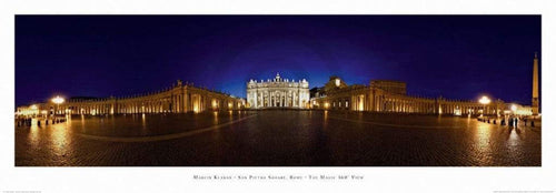 Marcin Klaban  San Pietro Square, Rome affiche art 95x33cm | Yourdecoration.fr