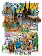 Klaus D. Schiemann  Köln affiche art 30x40cm | Yourdecoration.fr