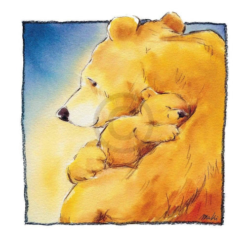 Makiko  Mother Bear's Love I affiche art 30x30cm | Yourdecoration.fr