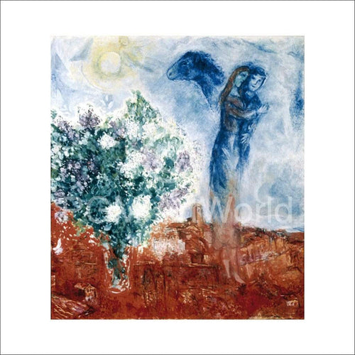 Marc Chagall  Die Liebenden Ã¼ber St.Paul affiche art 70x70cm | Yourdecoration.fr