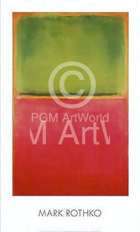 Mark Rothko  Green Red on Orange affiche art 96x58cm | Yourdecoration.fr
