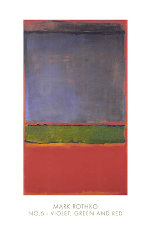 Mark Rothko  No. 6, 1951 affiche art 61x91cm | Yourdecoration.fr