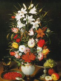 Pieter D. J. Brueghel  Vaso ornato di fiori affiche art 60x80cm | Yourdecoration.fr