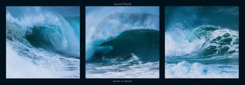Laurent Pinsard  Waves in motion affiche art 95x33cm | Yourdecoration.fr