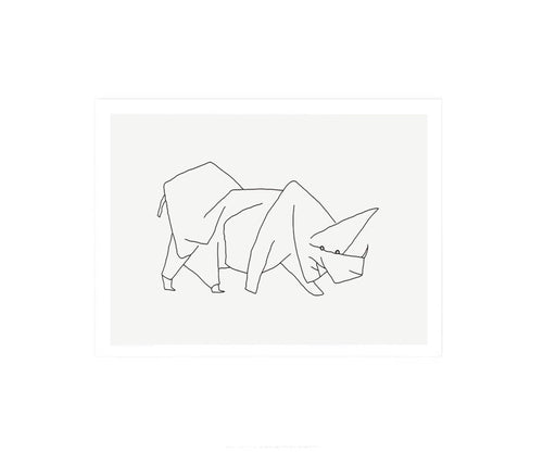 PGM Paul Klee Masque di Rinoceros affiche art 60x50cm | Yourdecoration.fr