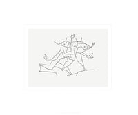 PGM Paul Klee Animaux en Fuite affiche art 60x50cm | Yourdecoration.fr