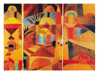 Paul Klee  Il giardino del tempio affiche art 80x60cm | Yourdecoration.fr