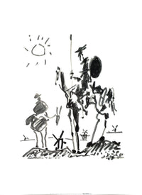PGM Pablo Picasso Don Quixote affiche art 60x50cm | Yourdecoration.fr