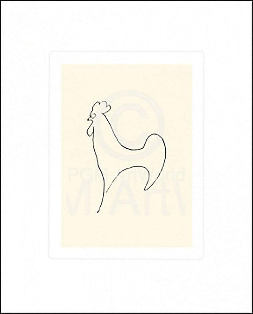 Pablo Picasso  Coq Detail affiche art 50x60cm | Yourdecoration.fr