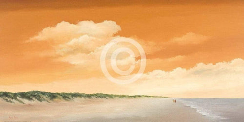 Hans Paus  Along the Sea II affiche art 100x50cm | Yourdecoration.fr