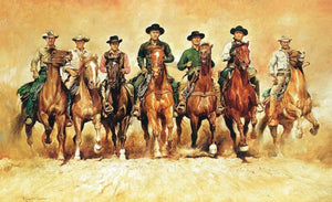 Renato Casaro  The magnificent Seven affiche art 138x85cm | Yourdecoration.fr