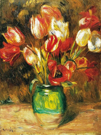 Auguste Renoir  Tulips in a Vase affiche art 60x80cm | Yourdecoration.fr