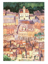 Ralf Westphal  Mittelalterliche Bergstadt Montepulciano, Toskana affiche art 30x40cm | Yourdecoration.fr