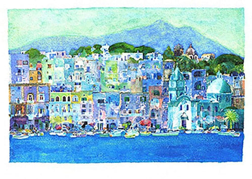 Ralf Westphal  Procida / Kampanien affiche art 100x70cm | Yourdecoration.fr