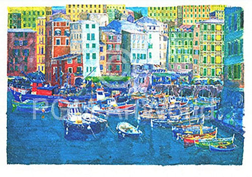 Ralf Westphal  Camogli / Levante affiche art 100x70cm | Yourdecoration.fr