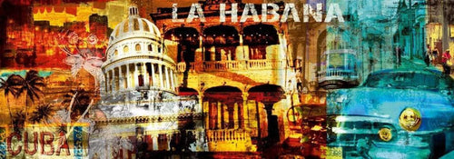 Saskia Porkay  La Habana affiche art 100x35cm | Yourdecoration.fr