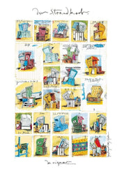 Sabine Gerke  Der Strandkorb affiche art 50x70cm | Yourdecoration.fr