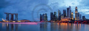 Shutterstock  Panorama of Singapore affiche art 95x33cm | Yourdecoration.fr
